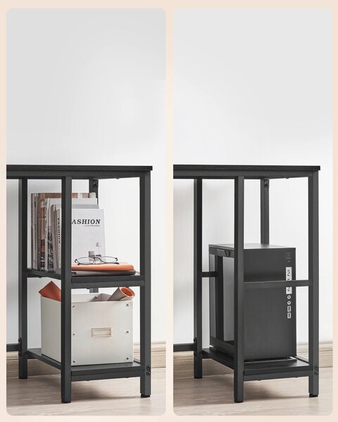 ROHOVÝ PÍSACÍ STÔL, čierna, 138/138/76 cm Boxxx - Online Only kancelárie, Online Only