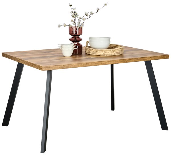 JEDÁLENSKÝ STÔL, čierna, farba duba, 140/90/76 cm Hom`in - Obývacie zostavy