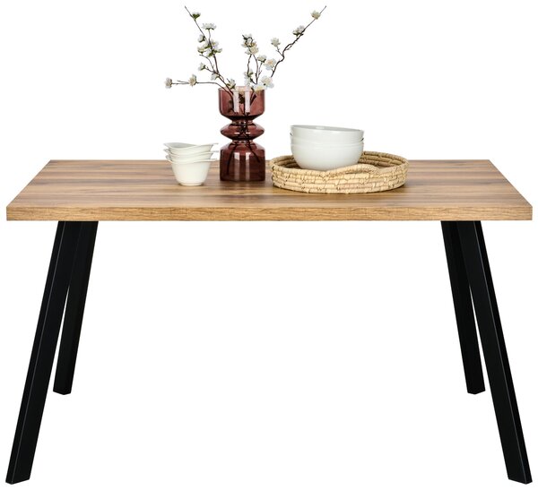 JEDÁLENSKÝ STÔL, čierna, farba duba, 140/90/76 cm Hom`in - Obývacie zostavy