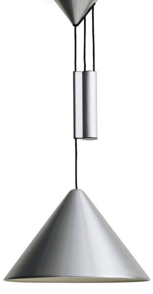 HAY Nastaviteľné závesné svietidlo Compass 430, brushed aluminium AE387