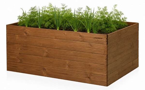 ATMOWOOD Vyvýšený záhon Thermowood 140 × 80 × 60 cm