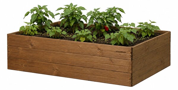 ATMOWOOD Vyvýšený záhon Thermowood 140 × 80 × 35 cm