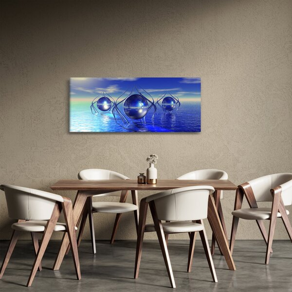 Obraz abstrakcie - voda (120x50 cm)