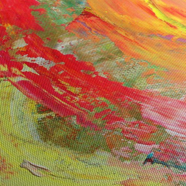 Obraz abstrakcie - maľba (120x50 cm)
