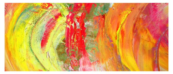 Obraz abstrakcie - maľba (120x50 cm)