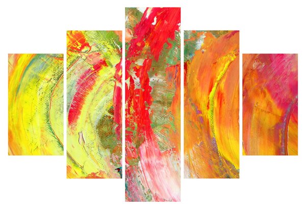 Obraz abstrakcie - maľba (150x105 cm)
