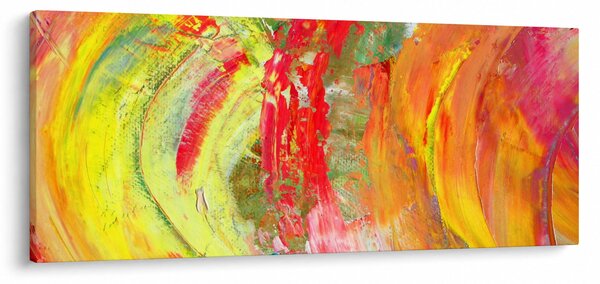 Obraz abstrakcie - maľba (120x50 cm)