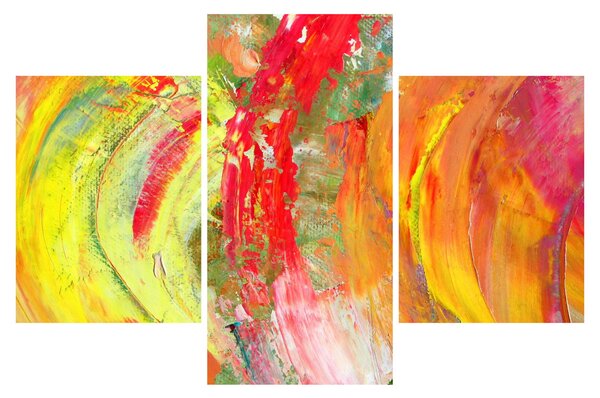Obraz abstrakcie - maľba (90x60 cm)