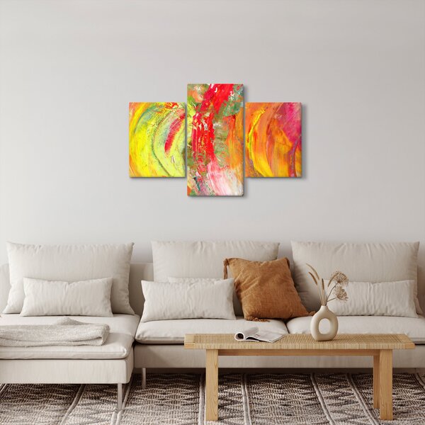 Obraz abstrakcie - maľba (90x60 cm)