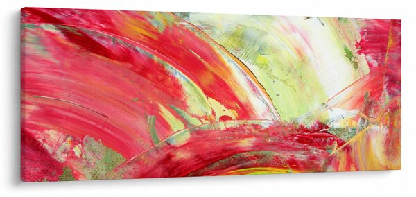 Obraz abstrakcie - maľba (120x50 cm)