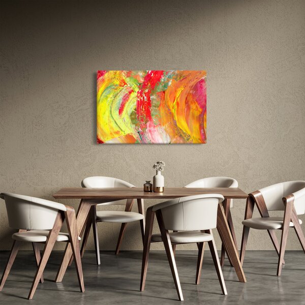 Obraz abstrakcie - maľba (90x60 cm)