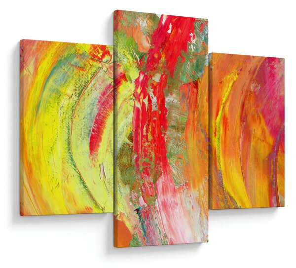 Obraz abstrakcie - maľba (90x60 cm)
