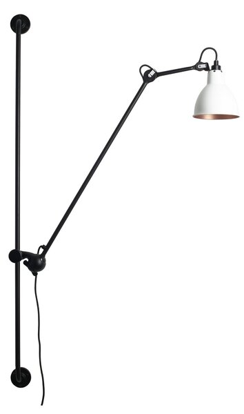Nástenné Svietidlo Lampe Gras, 214 Round, Čierna, Obývacia izba, Kov, Dizajnový