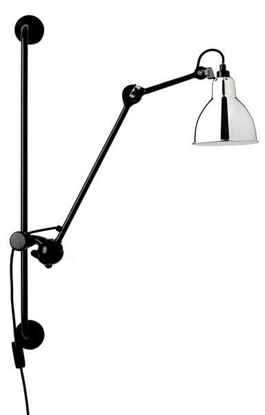Nástenné Svietidlo Lampe Gras, 201 Round, Čierna, Obývacia izba, Kov, Dizajnový