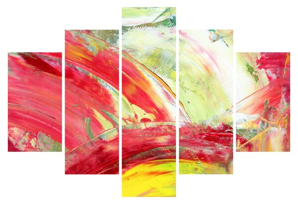 Obraz abstrakcie - maľba (150x105 cm)