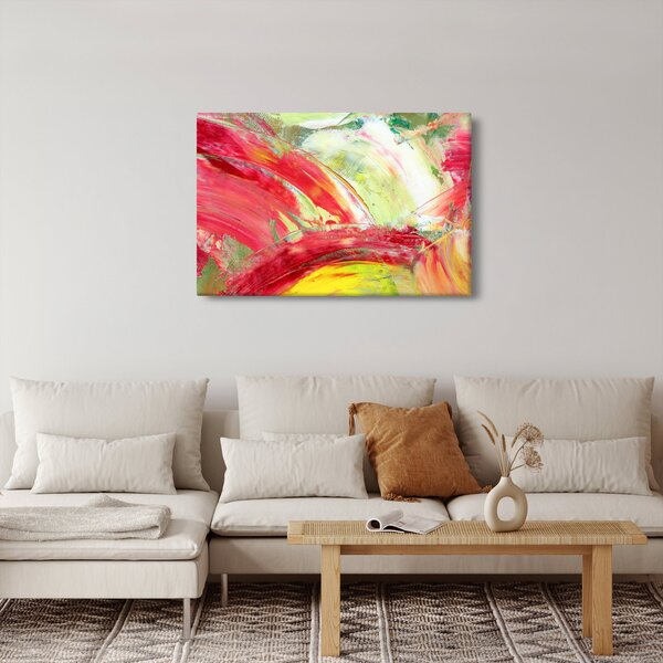 Obraz abstrakcie - maľba (90x60 cm)