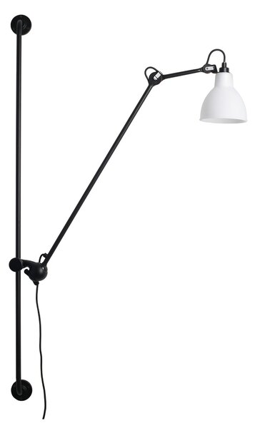 Nástenné Svietidlo Lampe Gras, 214 Round, Čierna, Obývacia izba, Kov, Dizajnový