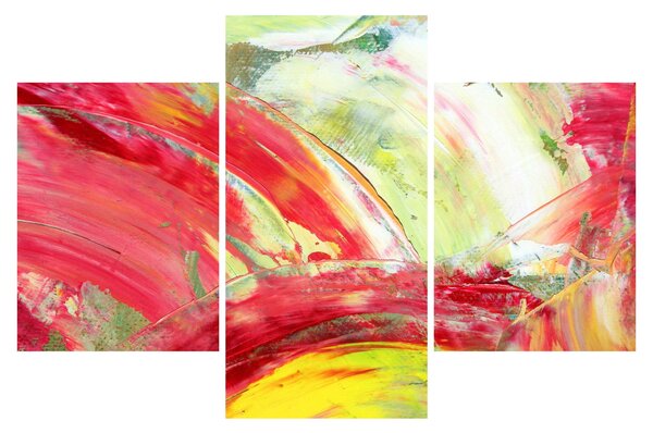 Obraz abstrakcie - maľba (90x60 cm)