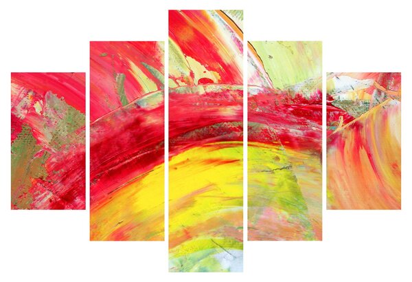 Obraz abstrakcie - maľba (150x105 cm)