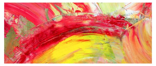 Obraz abstrakcie - maľba (120x50 cm)