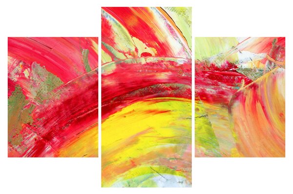Obraz abstrakcie - maľba (90x60 cm)
