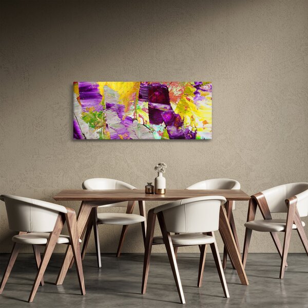 Obraz abstrakcie - maľba (120x50 cm)