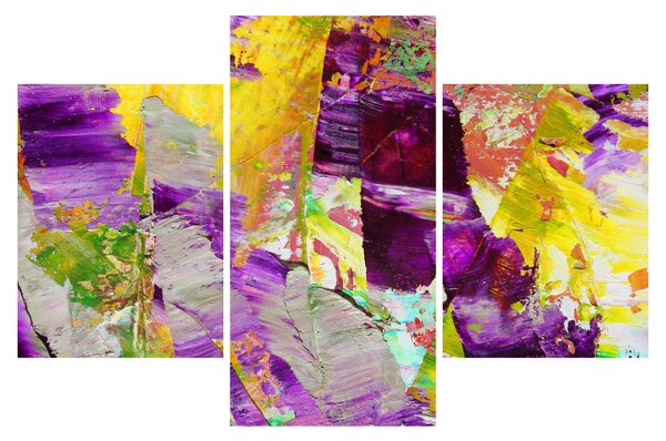 Obraz abstrakcie - maľba (90x60 cm)