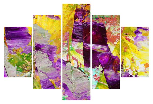 Obraz abstrakcie - maľba (150x105 cm)