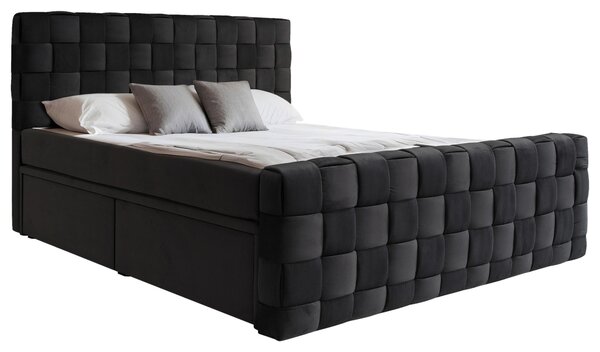 AMERICKÁ POSTEĽ, 160/200 cm, čierna Livetastic - Online Only spálne, Online Only