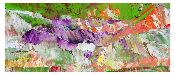 Obraz abstrakcie - maľba (120x50 cm)