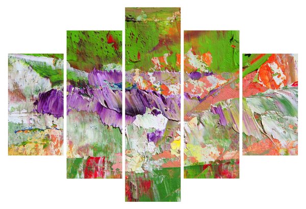 Obraz abstrakcie - maľba (150x105 cm)