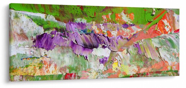 Obraz abstrakcie - maľba (120x50 cm)
