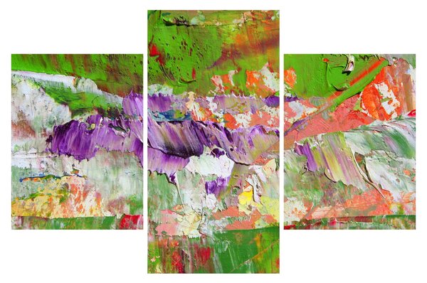 Obraz abstrakcie - maľba (90x60 cm)
