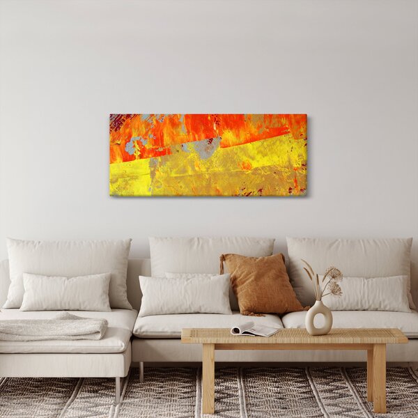 Obraz abstrakcie - maľba (120x50 cm)