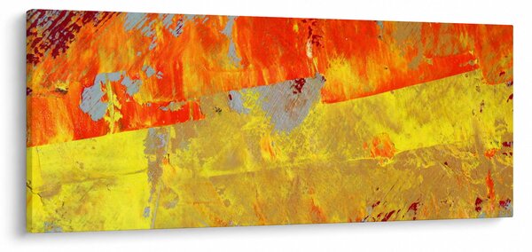 Obraz abstrakcie - maľba (120x50 cm)