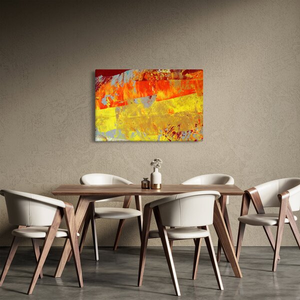 Obraz abstrakcie - maľba (90x60 cm)