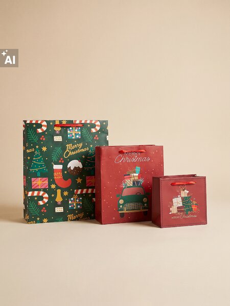 Sinsay - Vianočné darčekové tašky 9 pack - viacfarebná