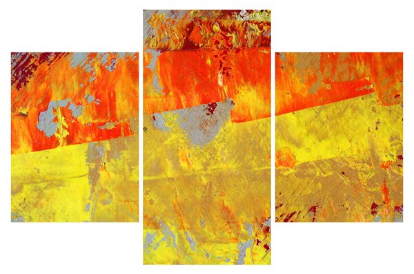 Obraz abstrakcie - maľba (90x60 cm)