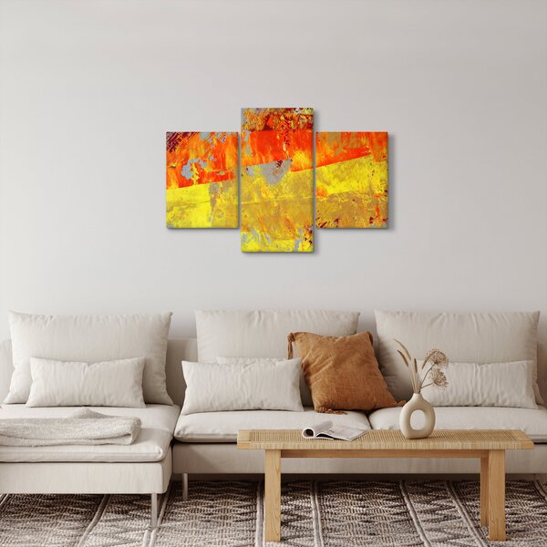 Obraz abstrakcie - maľba (90x60 cm)
