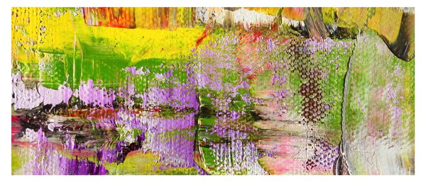 Obraz abstrakcie - maľba (120x50 cm)