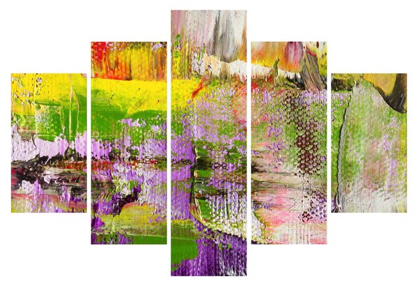 Obraz abstrakcie - maľba (150x105 cm)
