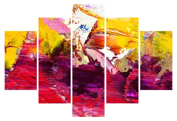 Obraz abstrakcie - maľba (150x105 cm)