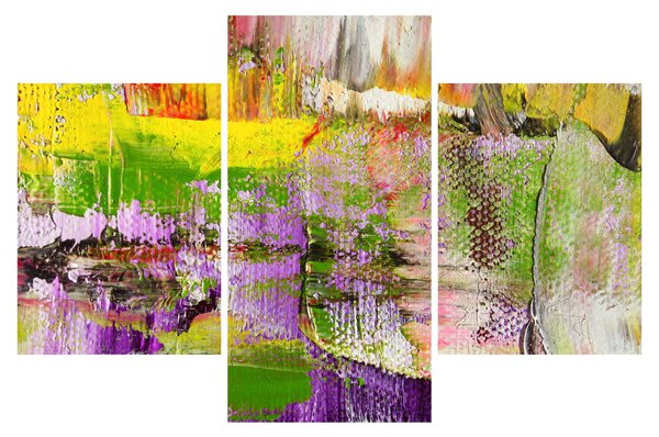 Obraz abstrakcie - maľba (90x60 cm)