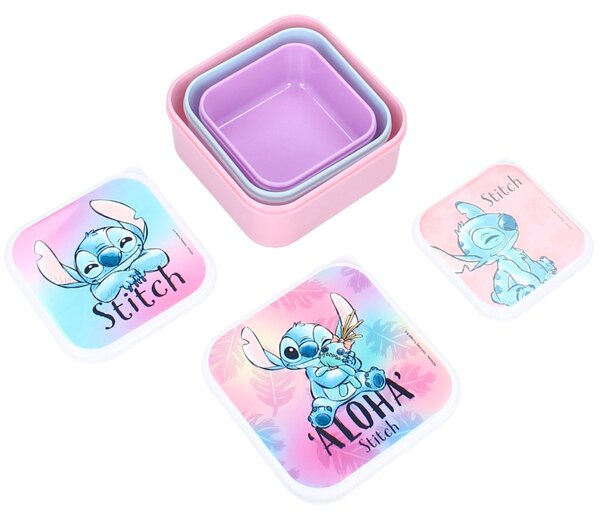 Desiatové boxy Lilo & Stitch - motív Aloha – sada 3 ks