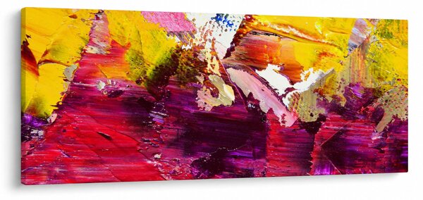 Obraz abstrakcie - maľba (120x50 cm)