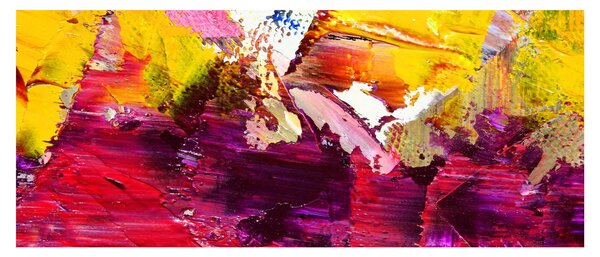 Obraz abstrakcie - maľba (120x50 cm)