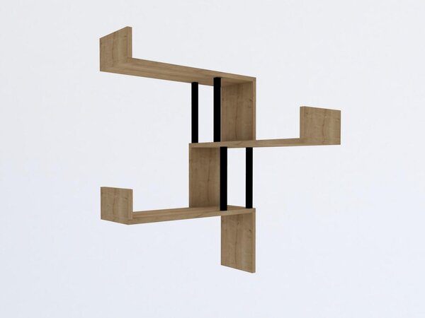 NovýNábytok.sk Polica Dinasa (dub zafírový) . Akcia -22%. Vlastná spoľahlivá doprava až k Vám domov. 1095987