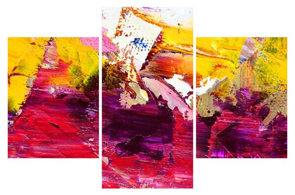 Obraz abstrakcie - maľba (90x60 cm)