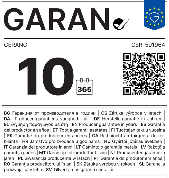CERANO - Závesné WC s bidetom Modul/Cronus Standard - biela lesklá / biela matná - integrované WC tlačidlo - pneumatický modul - 59,3x38,4 cm