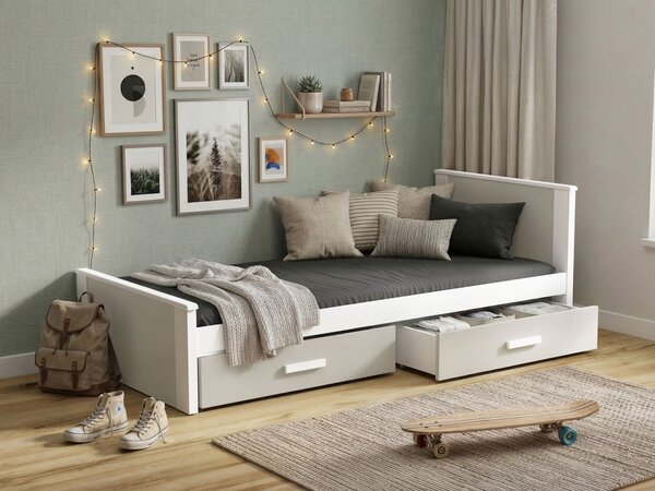 Mirjan24 Detská posteľ Minesota 80, Rozmer postele: 80x180, Farby:: biela / dub sonoma 5902928320909